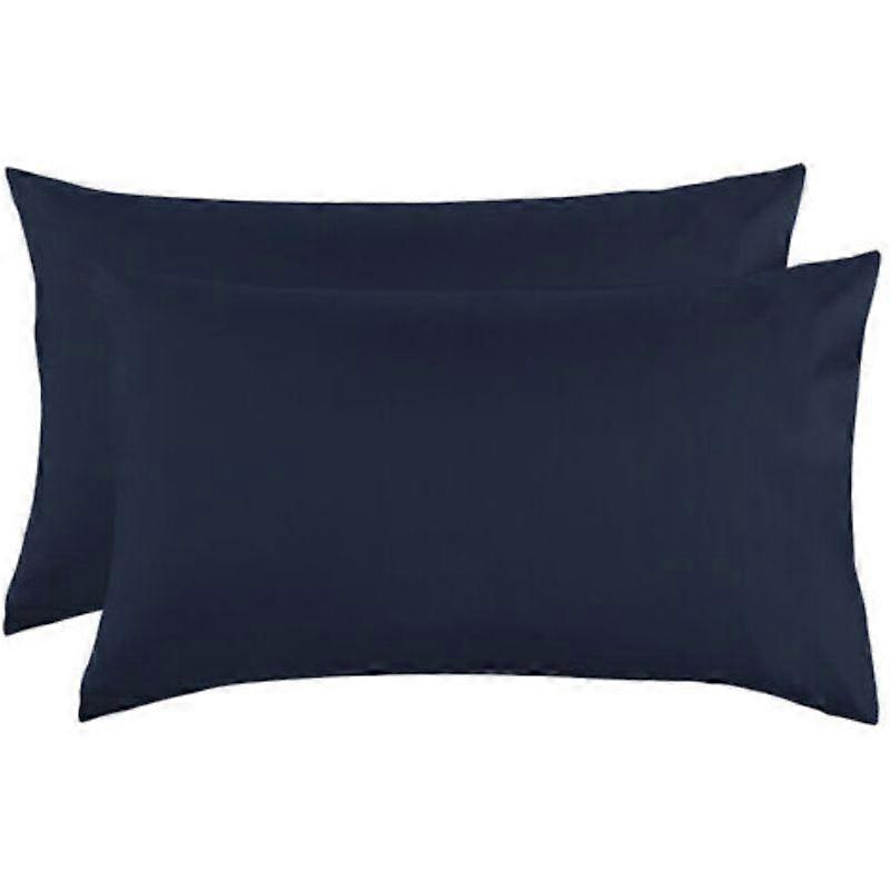 Two Pillowcases 51x76 Cm Polyester Microfiber Machine Washable Envelope