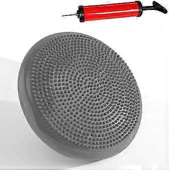 Cuscino Sedile Dynamic Ball con Pompa, Grigio 33 cm, Colore a scelta, Cuscino d'aria a spillo Balance Cushion
