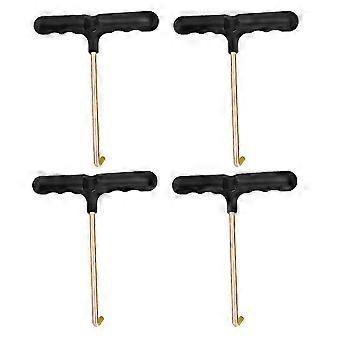 4pcs Skate Lace Tighteners Ice Hockey Skate Lace Tightener Tool Iron Shoe Lace Tightener For Hockey Skate Boot Lace [MI]