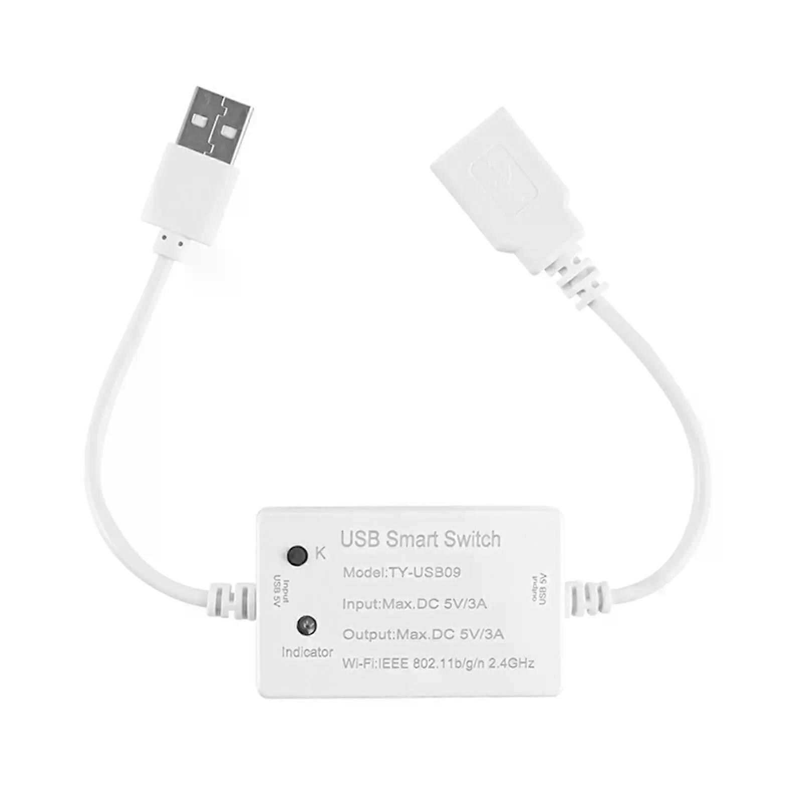 USB Smart Switch WIFI Controller Tuya Circuit Breaker Timer Voice Control Supported Three Working Modes Scheduled Sharing