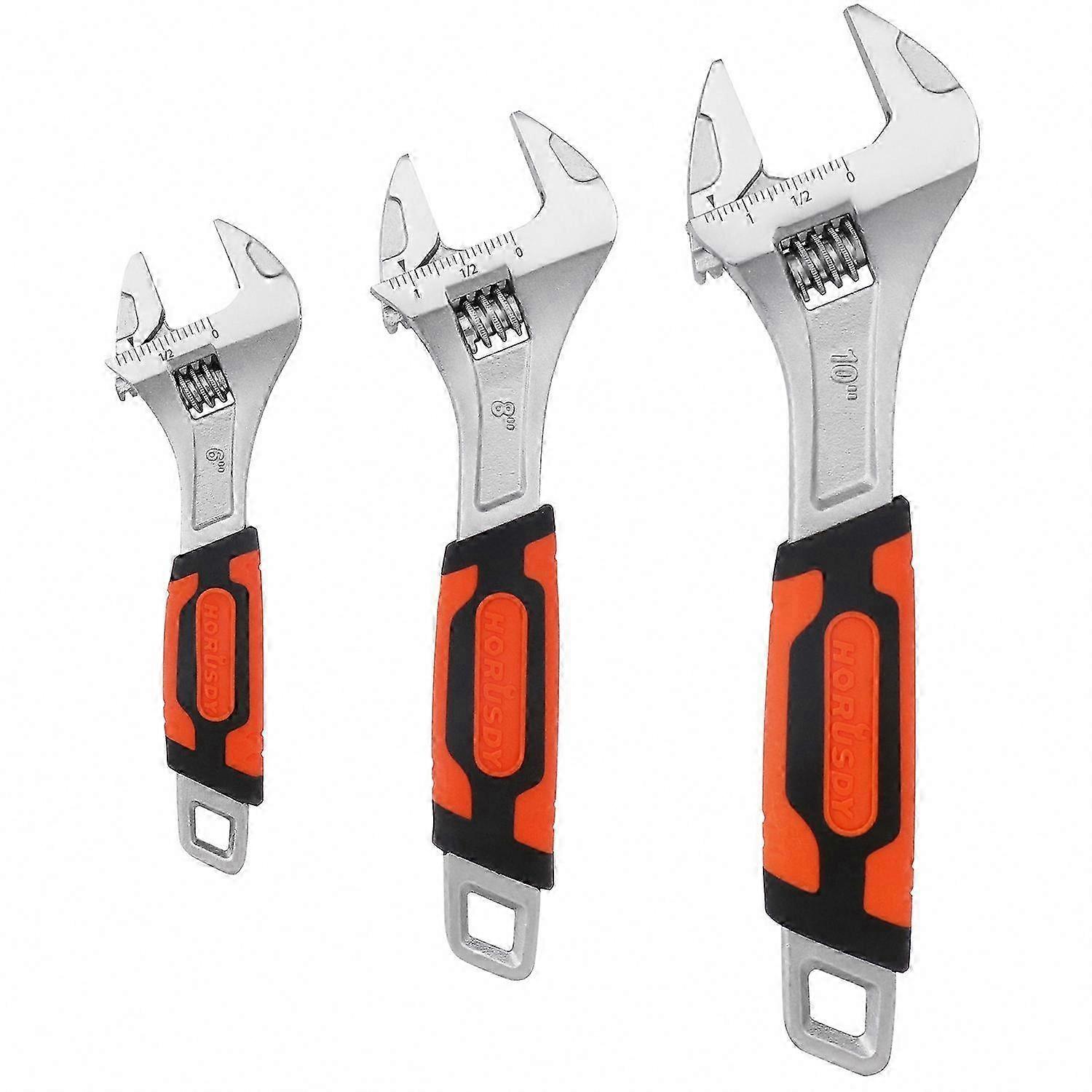 Adjustable Wrench Set, 3-Piece, Model 97515