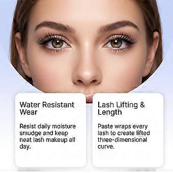 3D-Volumen-Wimperntusche, wasserfest, wischfest, verdichtend, schwarz, langanhaltend für vollen, definierten Schwung den ganzen Tag