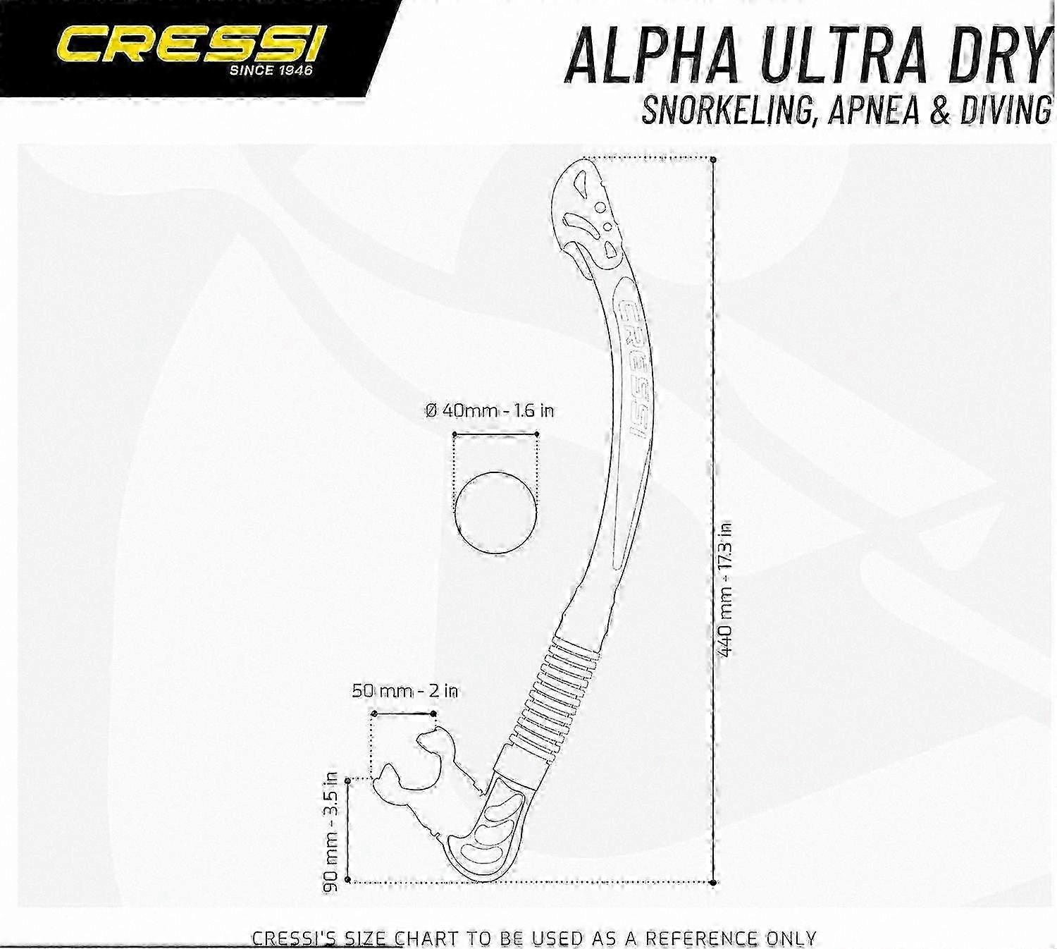 Ultra Dry Foldable Snorkel compatible with Adults