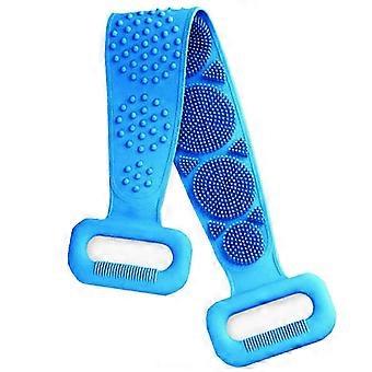 Silicone Back Scrubber, Two-sided Exfoliate Massage Bath Brush, Unisex Shower Body Scrubber, Quick Dry, Hygienic,l