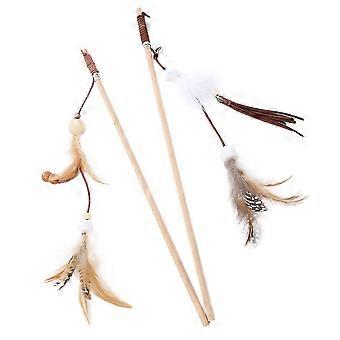 Cat Teaser Toys Interactive Stick for 6Pcs Engaging Play