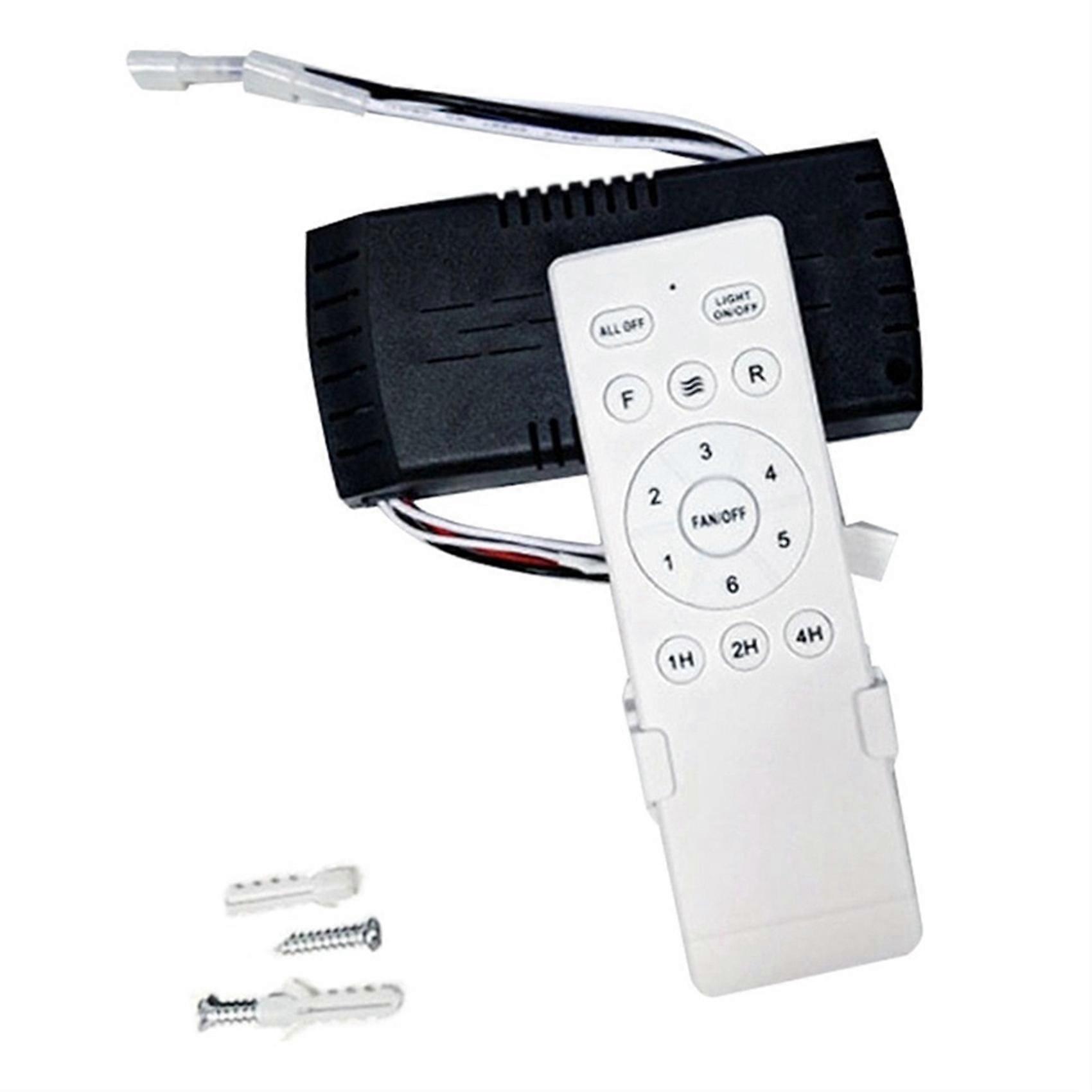 Universal Ceiling Fan Remote Control Kit Replacement, 6 Speed & Timing, Wireless Remote Replacement for DC Ceiling Fan