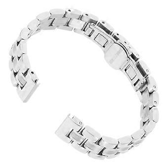 Stainless Steel Watch Band Replacement Strap for Watch Use Silver