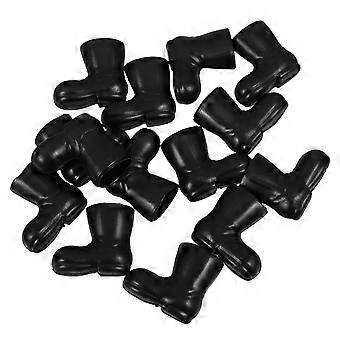 Decorative Mini Boots Santa Claus Shoes Model for Doll Ornaments 7Pairs
