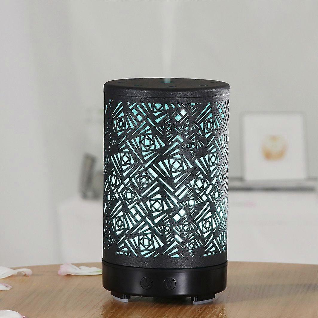 pc Essential Oil Diffuser, Aromatherapy Diffuser Humidifier, 100ML, 7 Lights, USB Plug-in for Use, Square Pattern