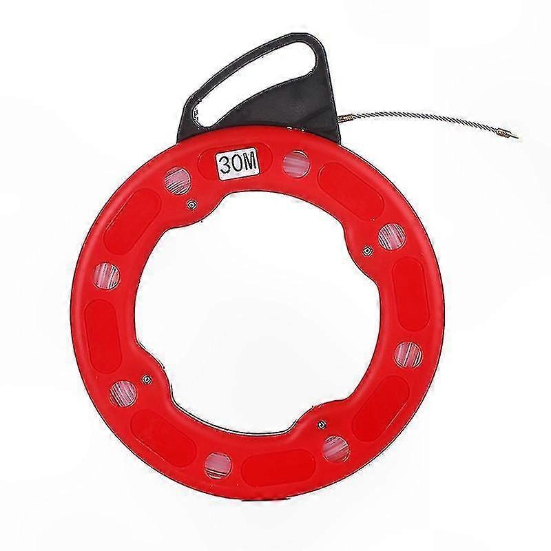 30m Nylon Cable Pulling Tool with Spring Wire for Through-Wall Wiring Applications