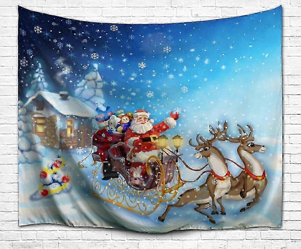 Santa Sled Holiday Tapestry