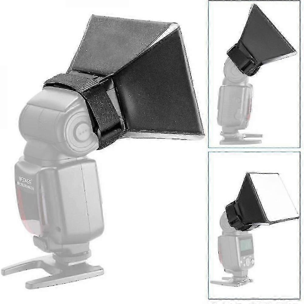 Venalisa Portable Mini Foldable Flash Diffuser Softbox Reflector For Slr Speedlight