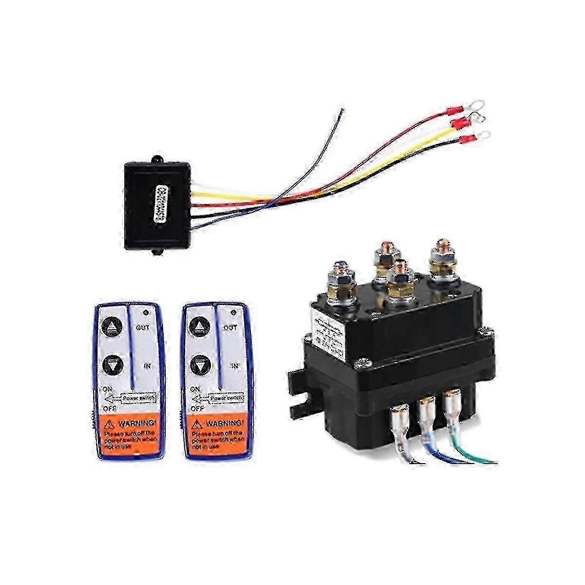 12V 250A winch control kit compatible with trucks and SUVs