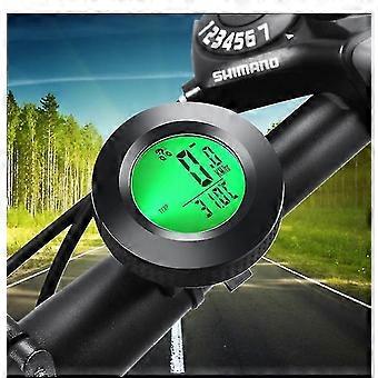 Wireless Bike Computer, Waterproof Wireless Bike Computer, Speedometer With 3-color Backlight, Lcd Odometer-HH