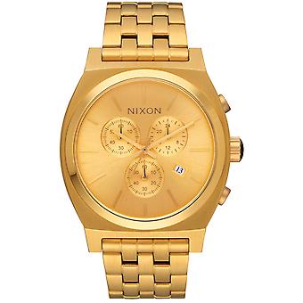 Nixon Time Teller Quarz Analog Man Uhr mit A972502 Edelstahl Armband