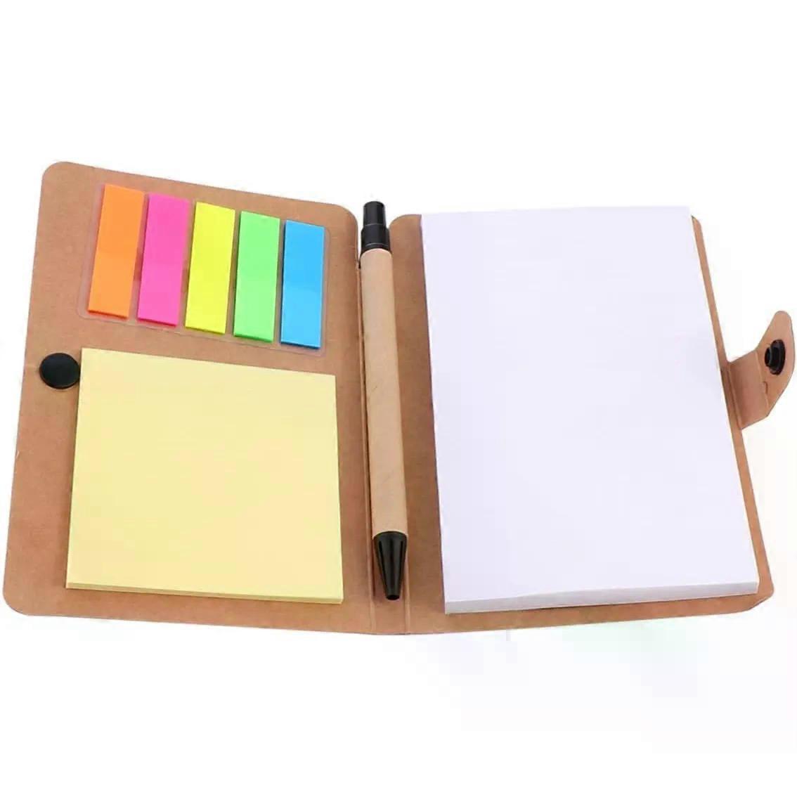 Kraft Paper Repositionable Memo Set with Tabs