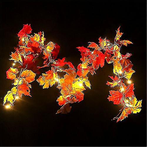 Autumn Maple Leaf Rattan Plant Decoration Simulation Maple Leaf Decoration