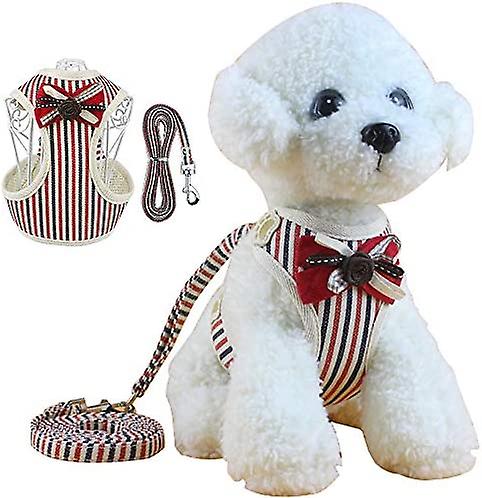 YOITEA Dog Harness and Leash Set Safety Soft Cotton Comfortable for Puppy Kittens Cat Fulll Body Vest Escape Proof No Pull Halter Mesh Breathable Easy