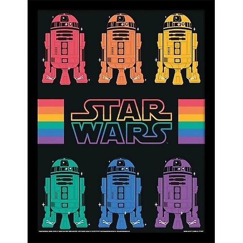 Star Wars Pride Rainbow R2-D2 Poster