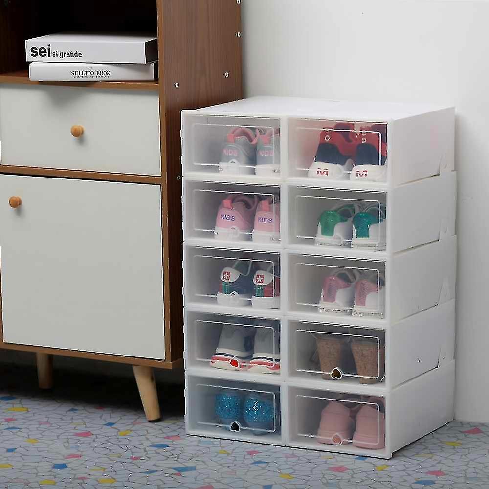 12pcs Shoe Storage Box,plastic Clear Storage Shoes