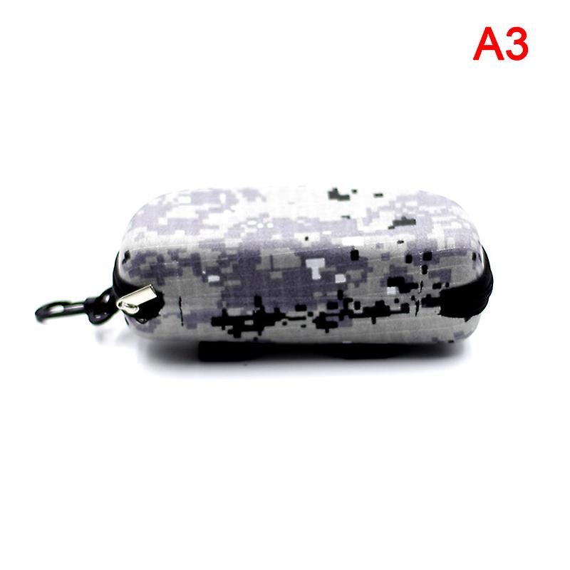 Camouflage Sunglasses Case Outdoor Portable Zipper Glasses Case Belt Sunglasses
