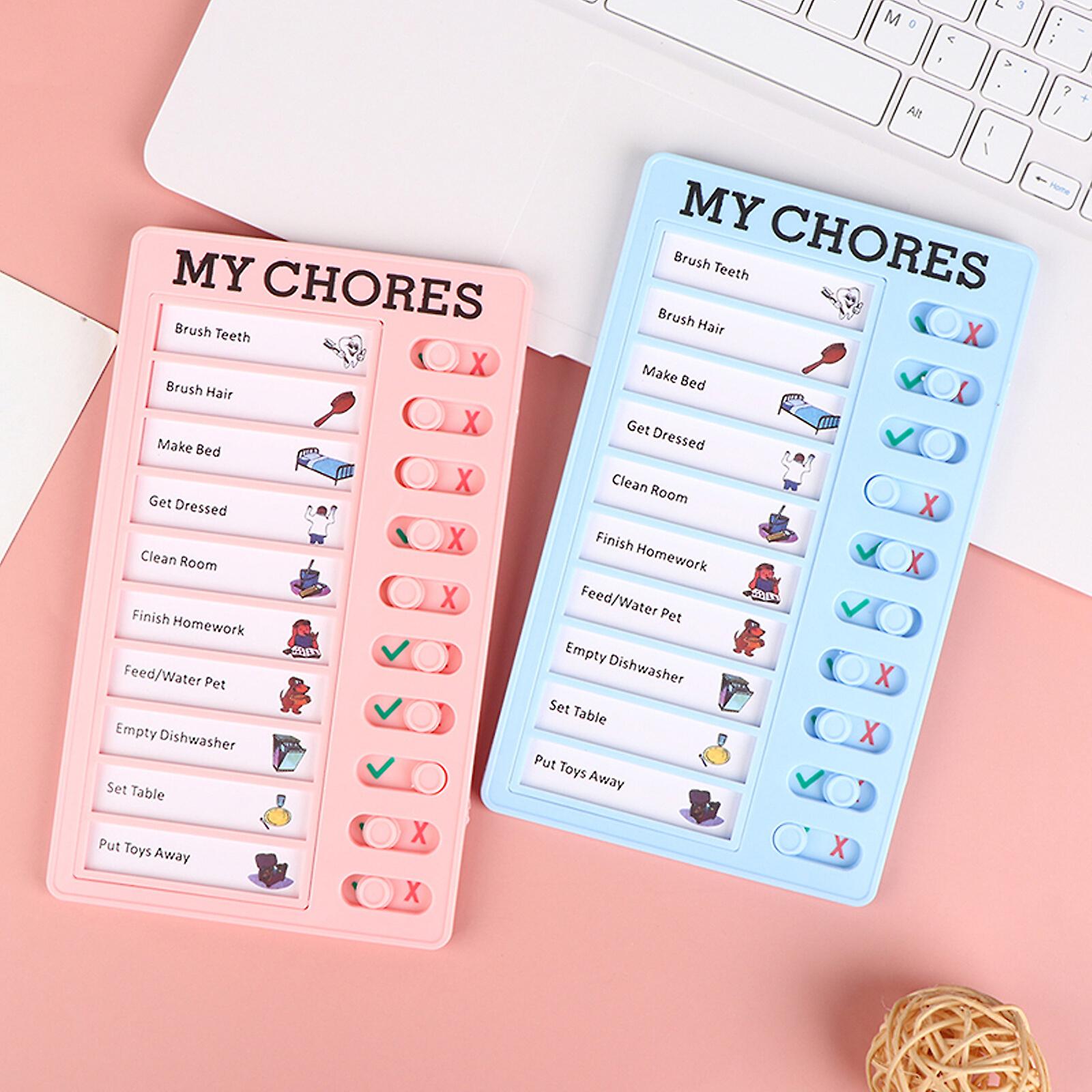 Tableau De Contrôle Liste De Tâches Mémo Portable - Checklist Adulte Enfant Avec Boutons Glissants Et Fermeture Éclair - Organisateur Quotidien Réutilisable