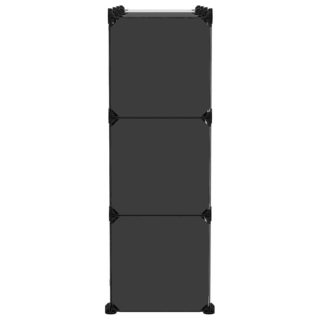 Modular Storage Cabinet Clothes Organiser Stackable Shelves Space-Saving Unit Durable Plastic Panels Easy Assembly for Bedroom or Office Us