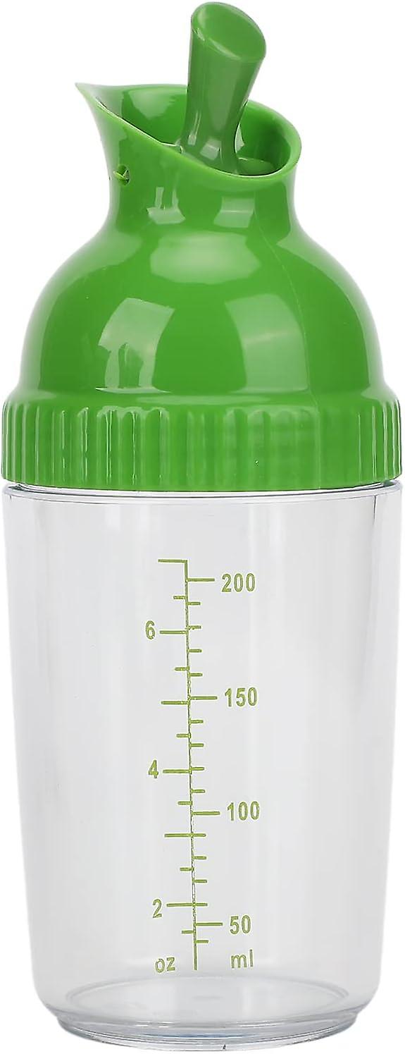 200ML Salad Dressing Shaker, BPA Free, Salad Dressing Jar with Lid for Kitchen(Green)
