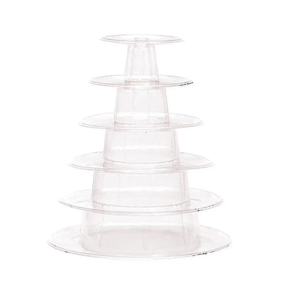 Macaron Cake Display Stand 6-layer Round Plastic Cake Tower Stand