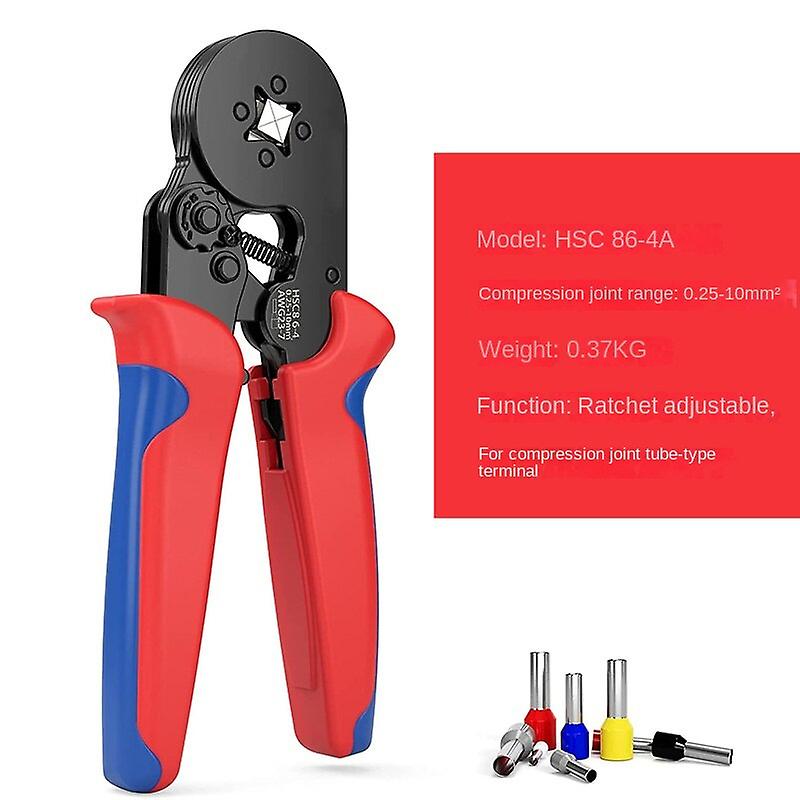 Ferrule Crimping Tool Kit 0.25-10mm² Self-adjustable Ratchet Wire Crimping Tool Kit Crimper Plier Set With 1200 Wire Terminals