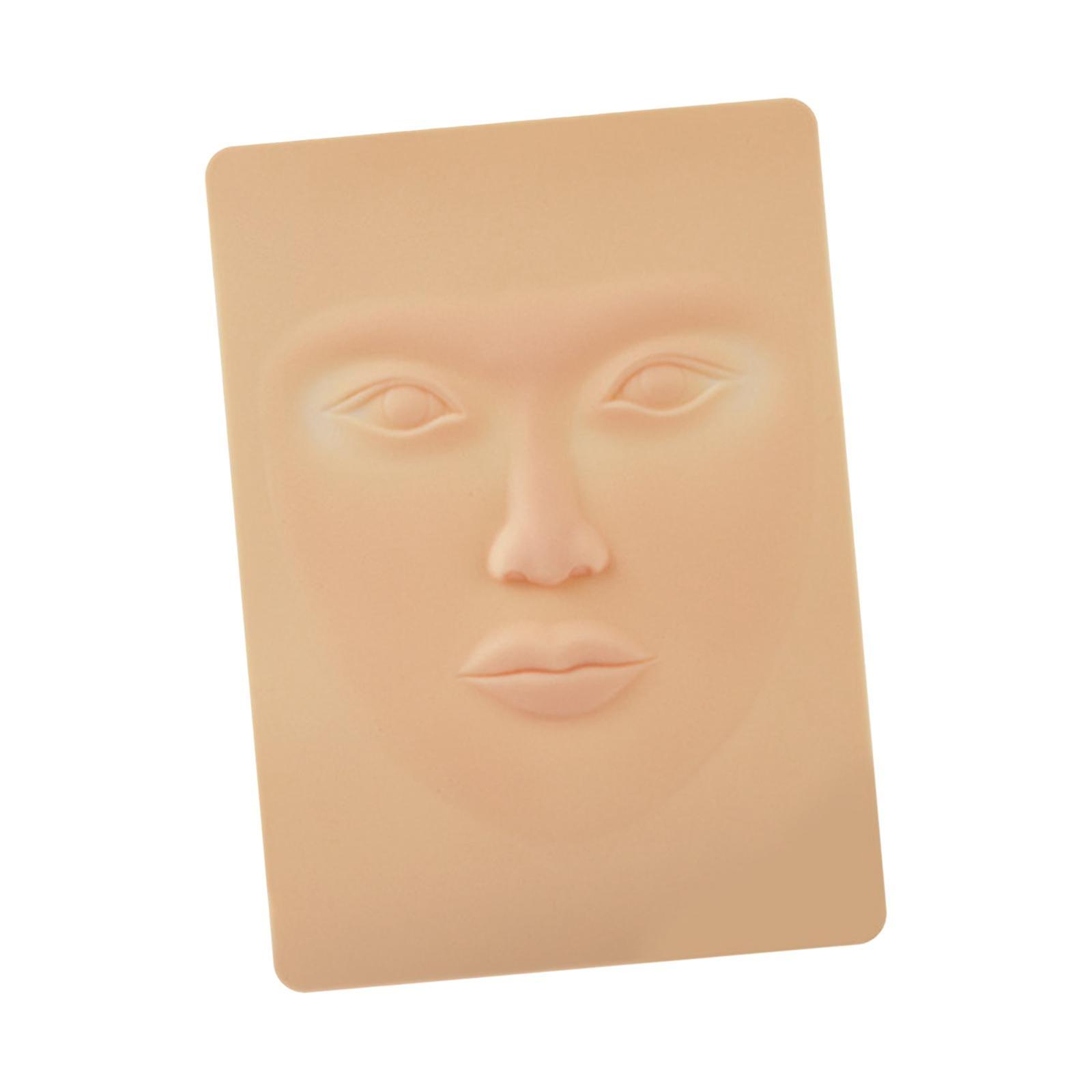 Silicone Practice Skin Head Model for Permanent Makeup Training Eyebrow Lip