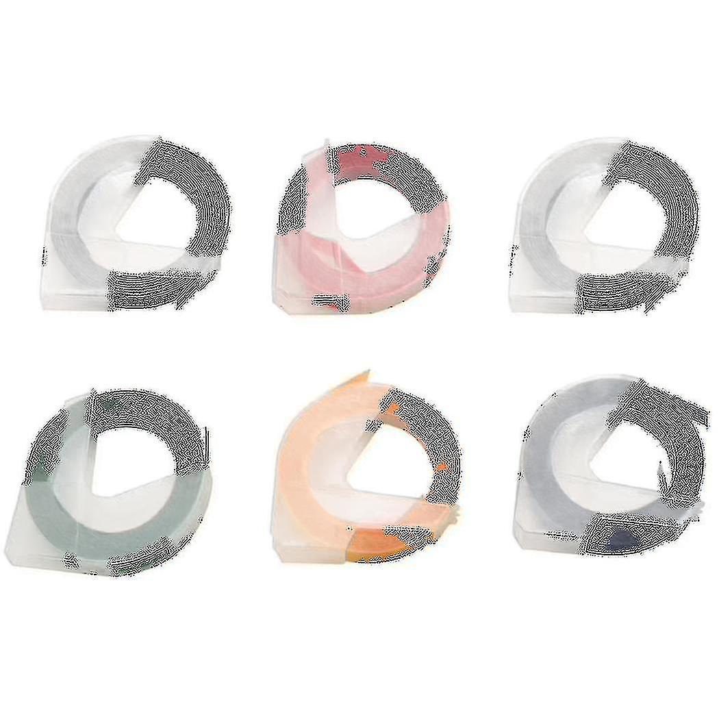 Embossing Label Maker Tapes 9mm X -adhesive 3d Plastic Tape For Embossing Label Machine