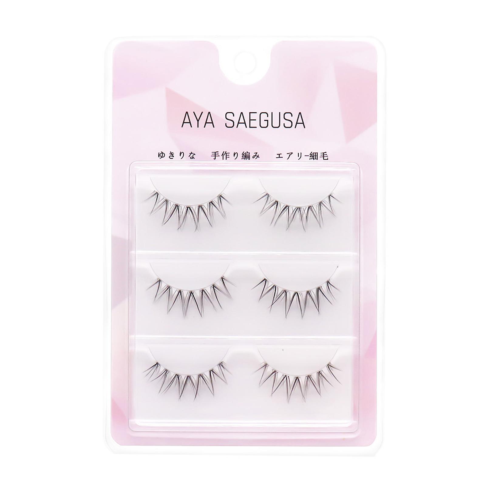 Natural Curl Eyelashes Fluffy Wispy Self Adhesive Lashes