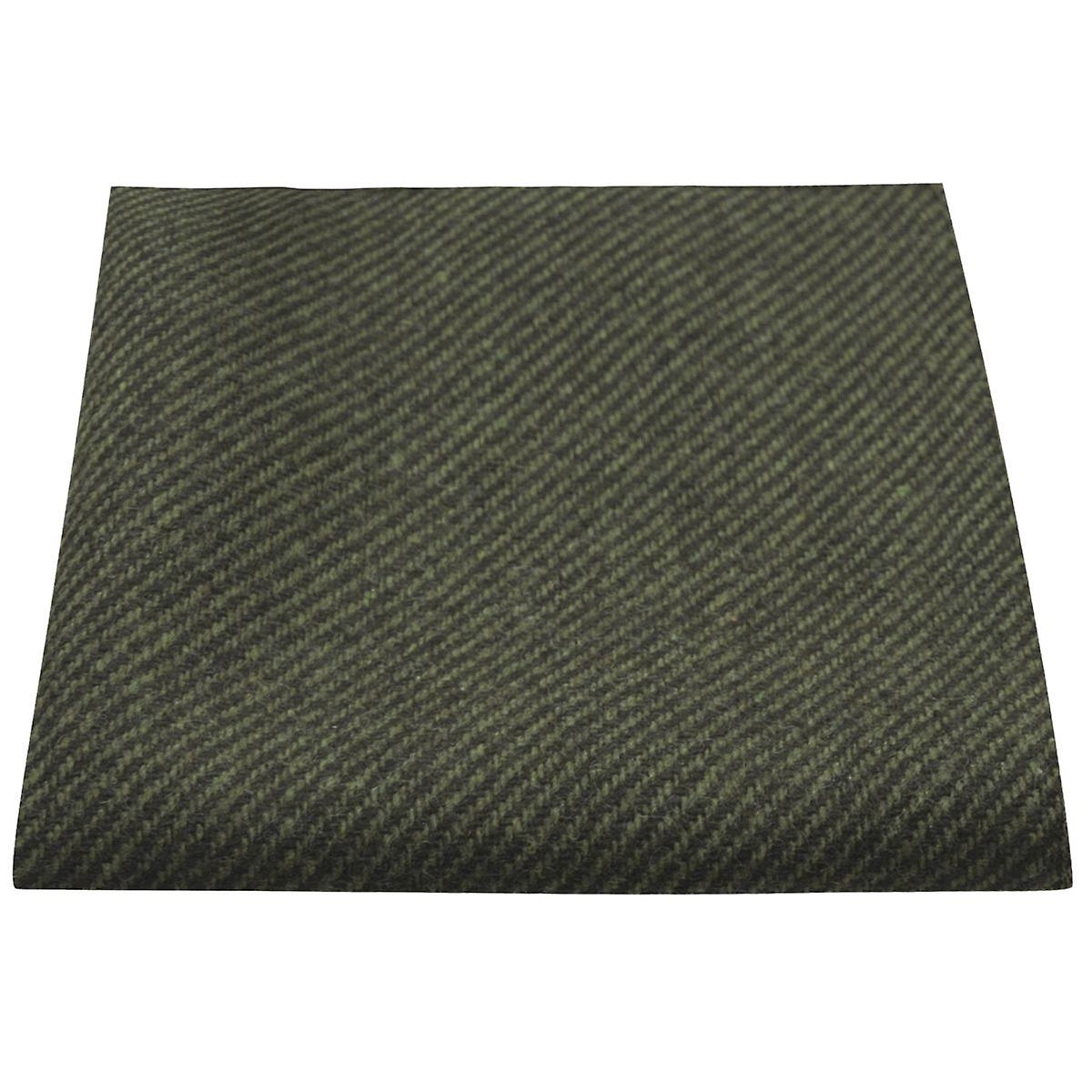 Dark Green Sharkskin Pocket Square