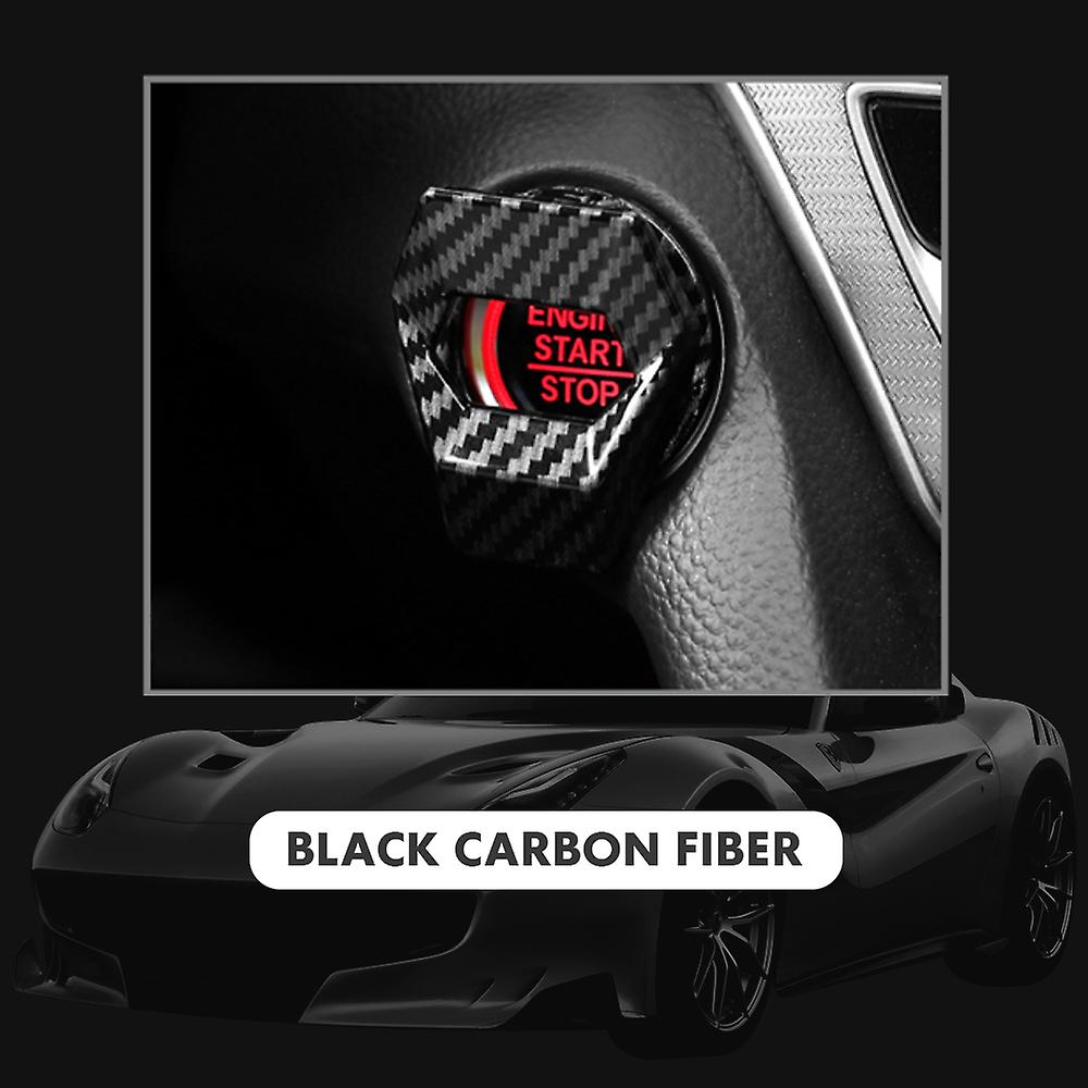 Car Engine Ignition Start Stop Button Cover Sticker Push Button Cap Protector Interior Decoration Accessories
