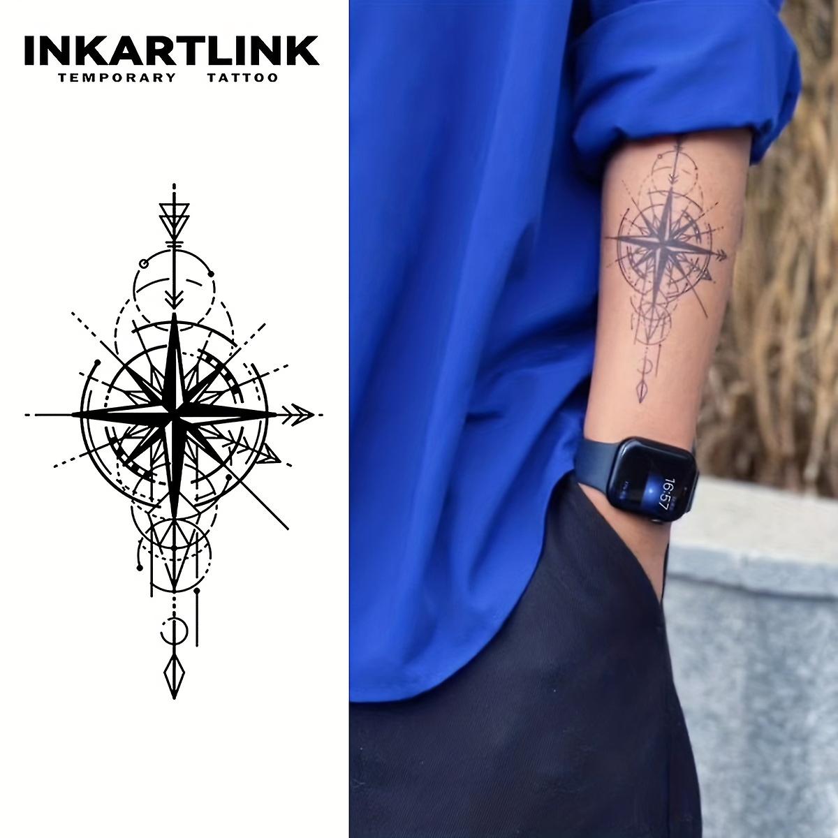 Waterproof Commander Temporary Tattoo Sticker - Lasts 1-2 Weeks - Cool Personality Design