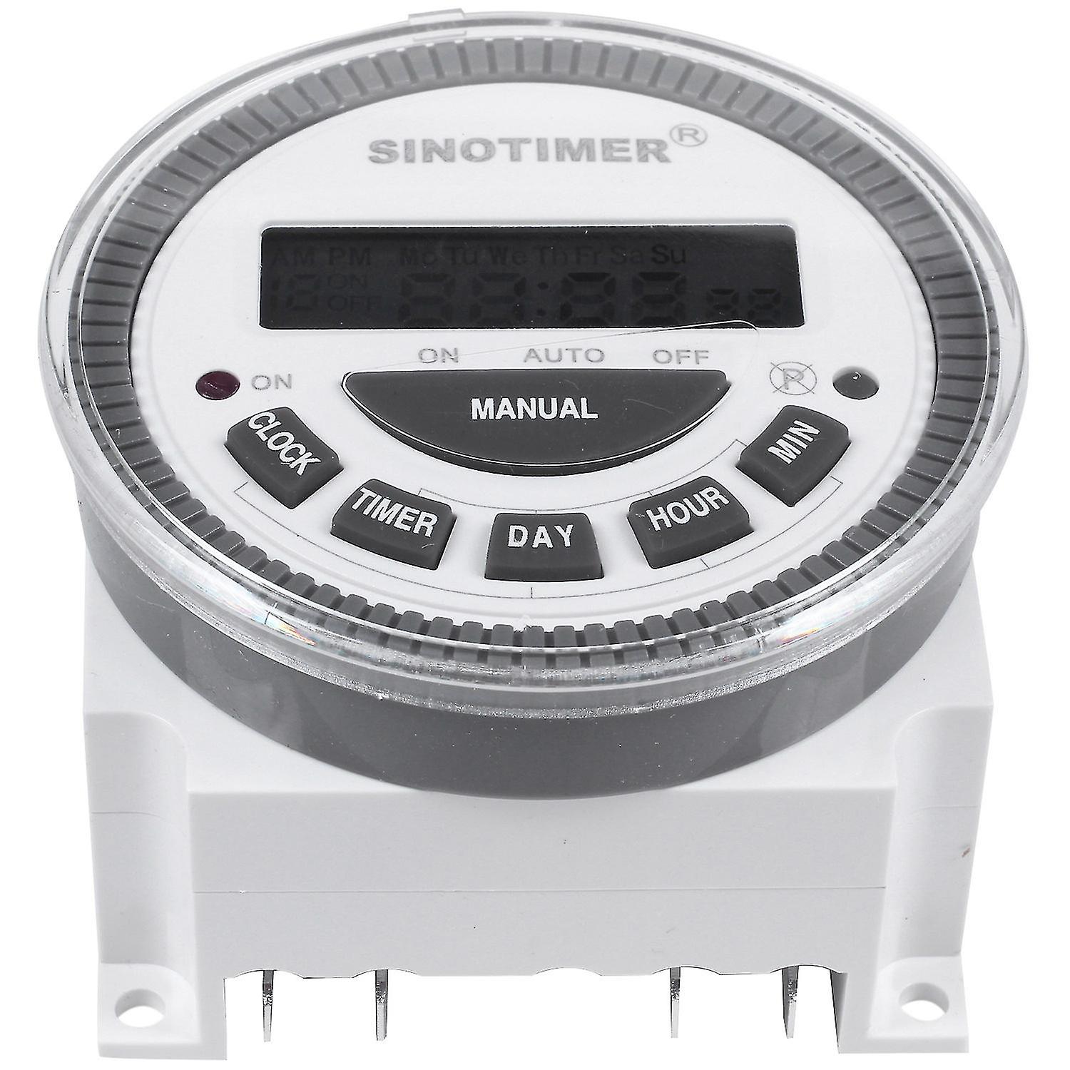 Tm-619h-2 230vac 7 Weekly Programmable Digital Timer Lighting Switch Output 220v Voltage With Dust