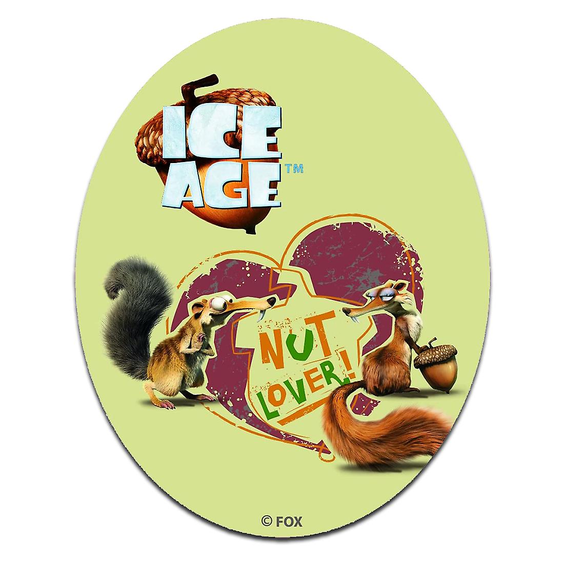 Ice Age Nut Lover oval - Patch / Iron-on patch / Iron on patch / Patches