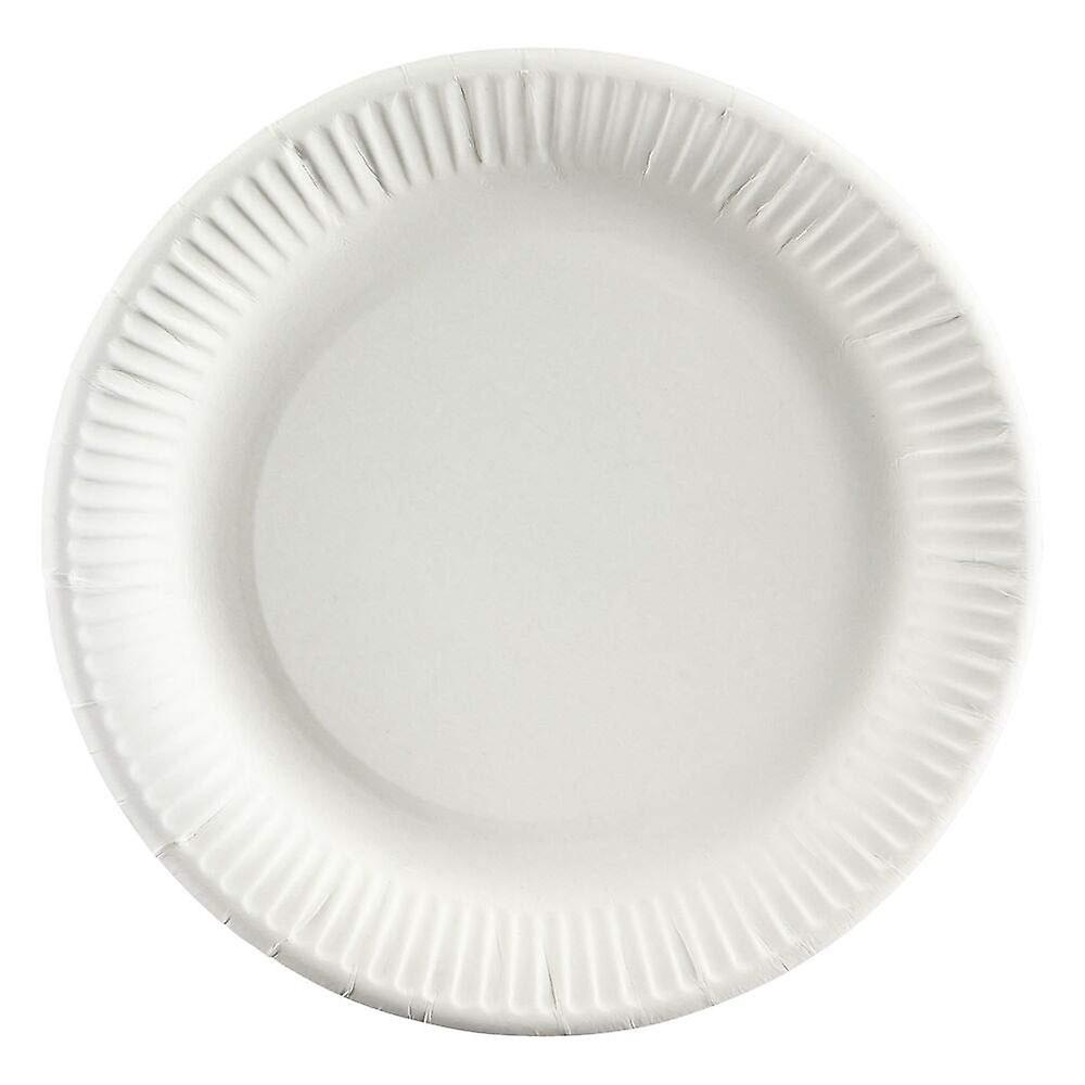Paper Plates Round 23 cm White – Pack of 200
