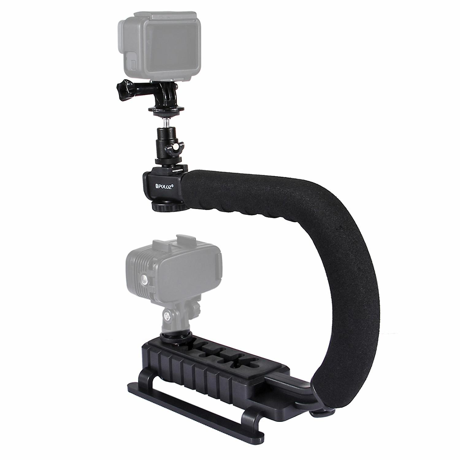 PULUZ U-Shaped Portable Handheld Camera Holder Video Handle DV Bracket C-Shaped Steadicam Stabilizer