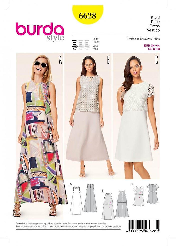 Burda Paper Sewing Pattern 6628