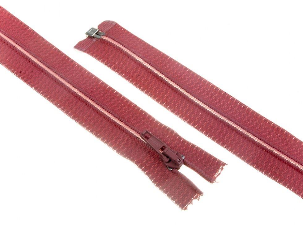 Minerva Nylon Open End Coat Zips Dusky Pink - 30 cm - each