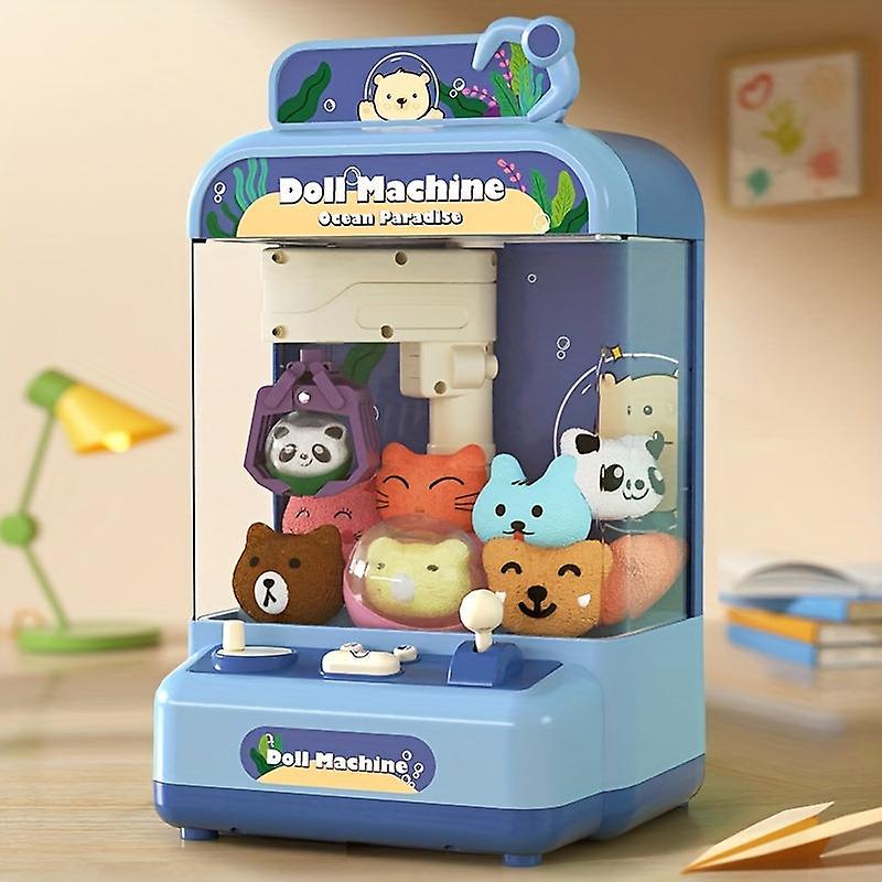 Mini kynsikone lapsille - arcade-kynsipelikone, 6 minipehmolelua,