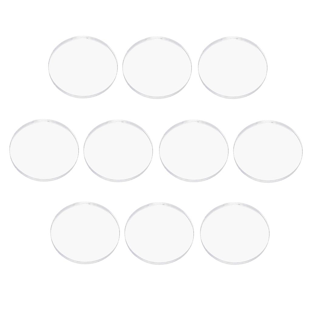 10pcs Acrylic Base Miniature Display Stand RPG Wargames Accessory Round