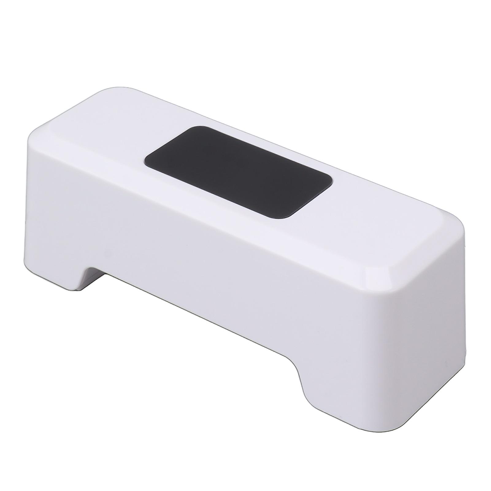 Motion Sensor Automatic Toilet Flusher IPX5 Waterproof Touchless Toilet Flusher Automatic Flush Button for Home Public Use White