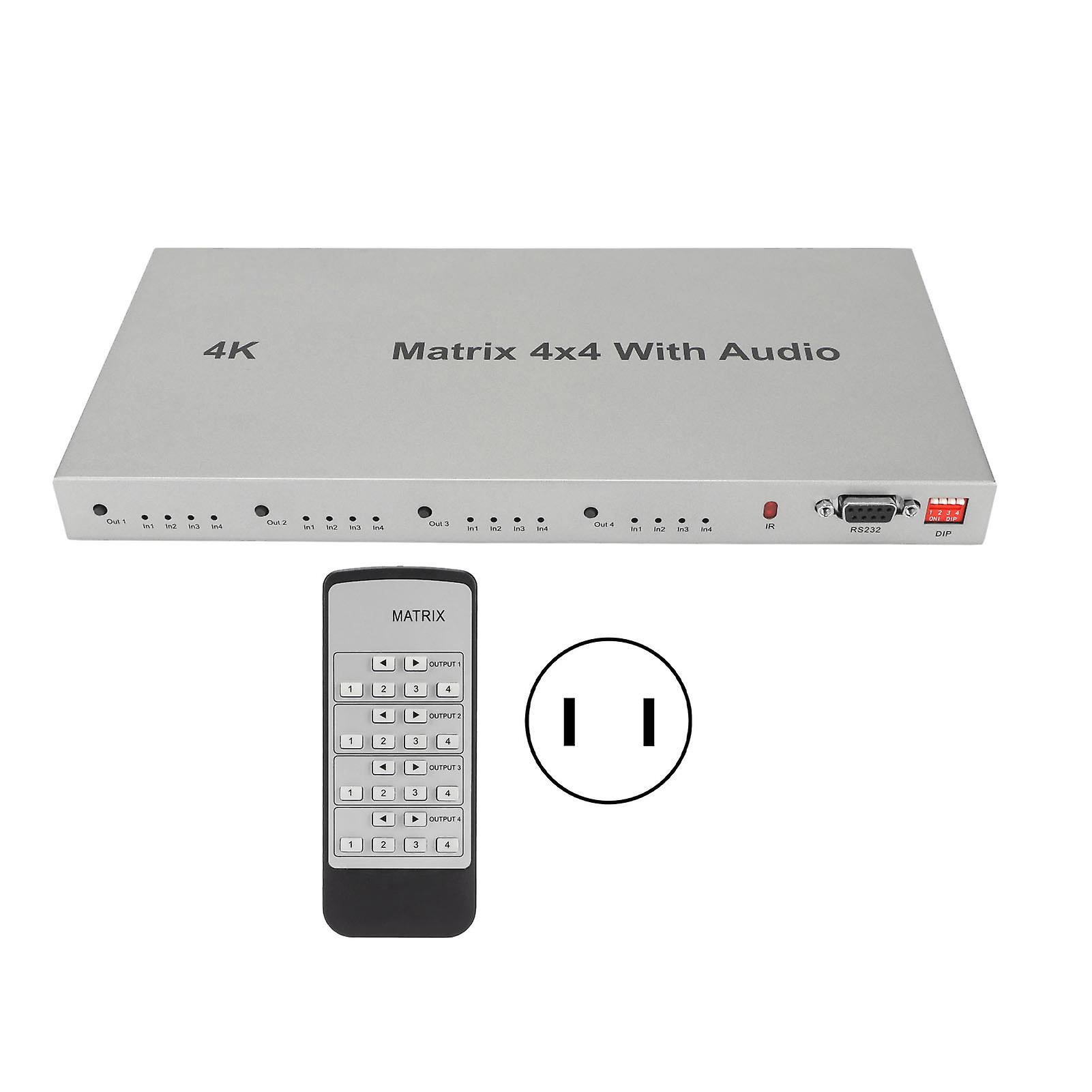 4x4 HD Multimedia Interface Switcher | 4K HDR | EDID & IR Control | 4 In 4 Out Splicer