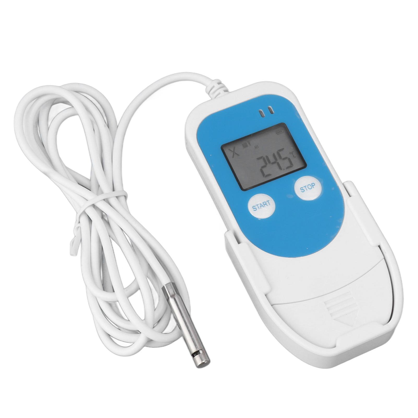 Digital Temperature Humidity Data Logger Reusable High Accuracy PDF Report USB Refrigerator Thermometer Recorder for Cold Chain 