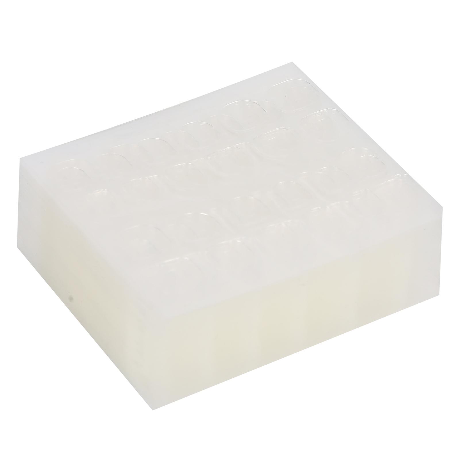 50枚偽のネイルグルータブ両面防水透明ジェルテープ