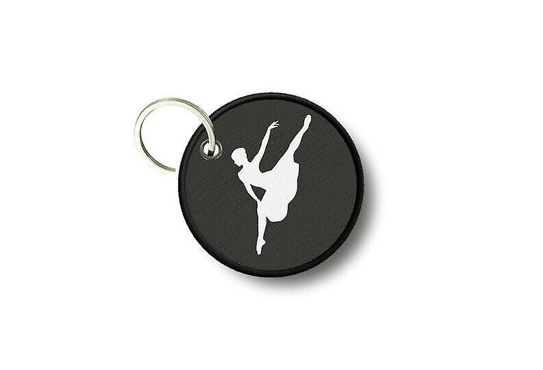 Key holder round keys printed double-sided classical dance dancer