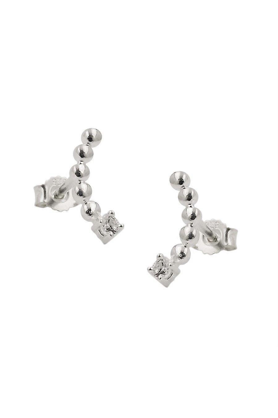 Earring Studs 6 Zirconias Silver 925 - Gl93488